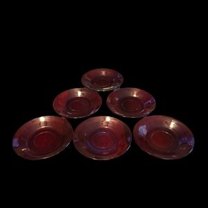 Ruby Red Anchor Hocking DessertPlates